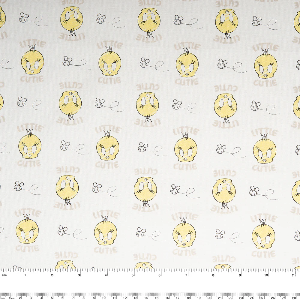 Camelot - PRIVILÈGE - Licensed Cotton Print - Looney Tunes - Tweety Bird - White - Image 2