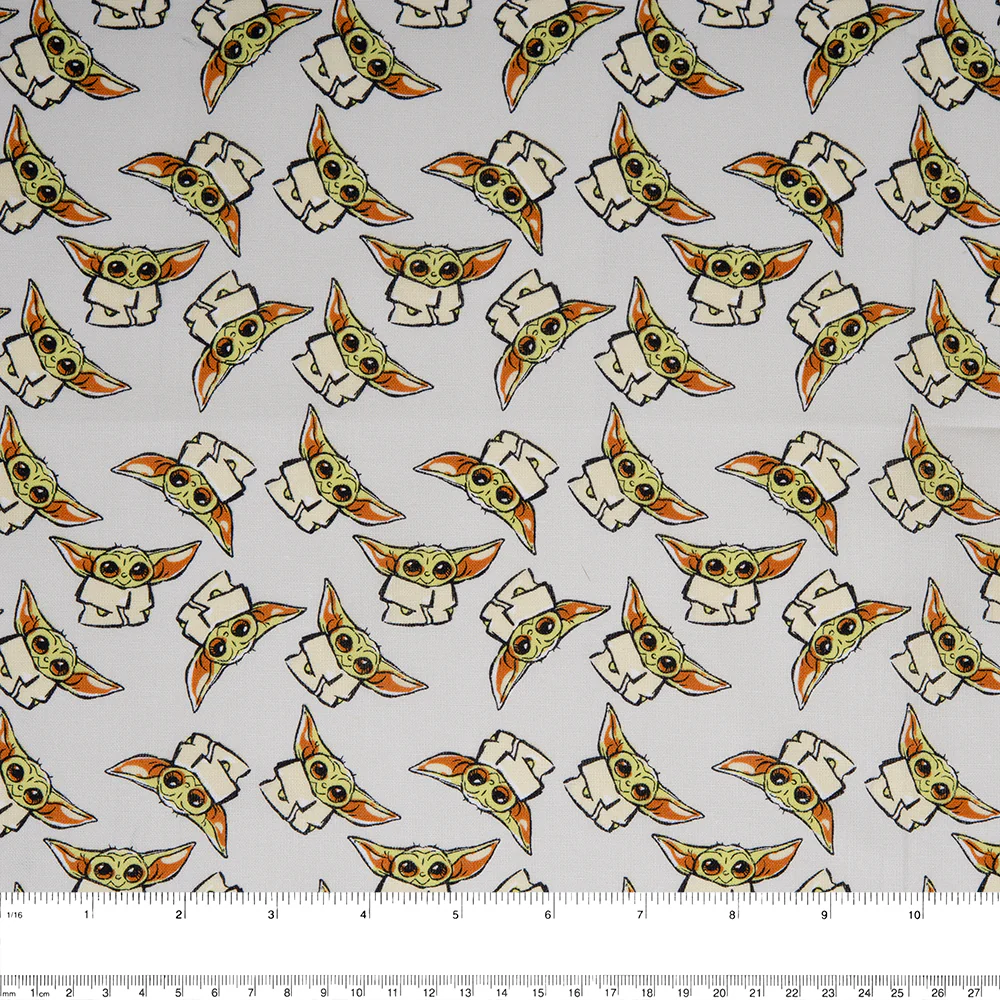 Camelot - PRIVILÈGE - Licensed Cotton Print - Star Wars - Yoda trench coat - White - Image 2
