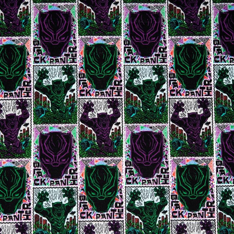 Camelot - PRIVILÈGE - Licensed Cotton Print - The black Panther - Box - Multicolour