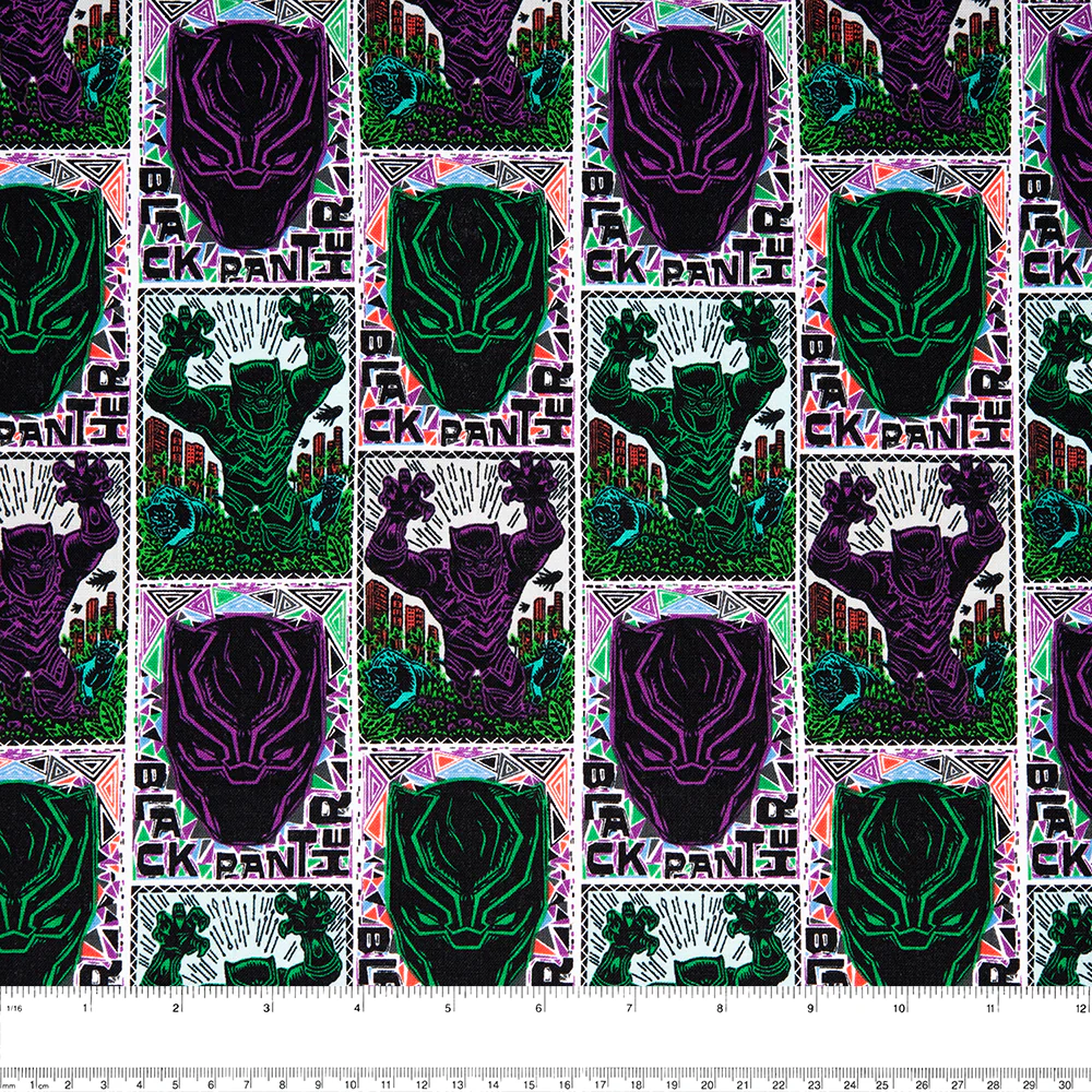Camelot - PRIVILÈGE - Licensed Cotton Print - The black Panther - Box - Multicolour - Image 2
