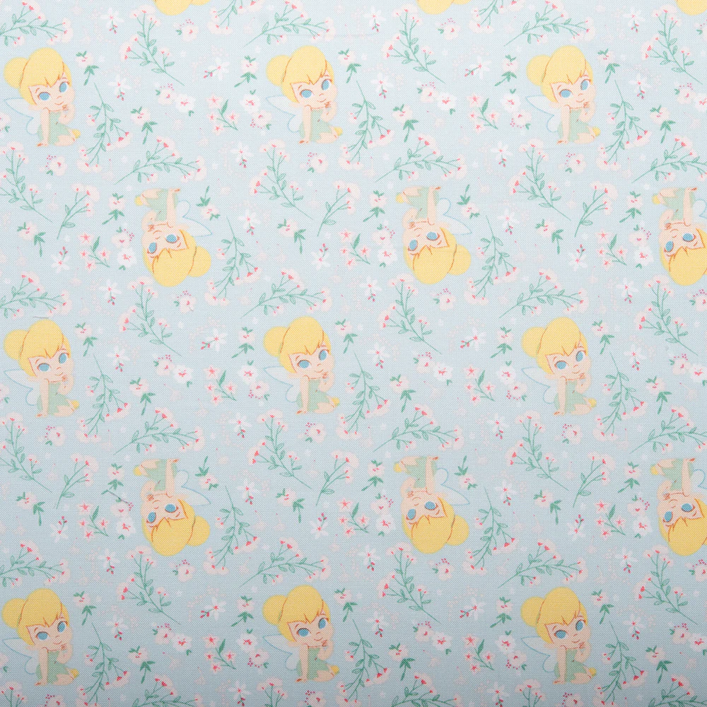 Camelot - PRIVILÈGE - Licensed Cotton Print - Tinker Bell - Flowers - Blue
