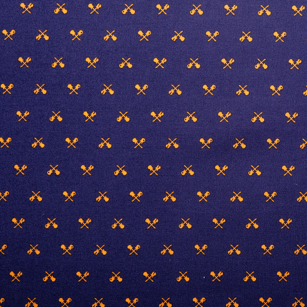 CAMELOT Quilting cotton - Rock on collection - Guitars - Blue