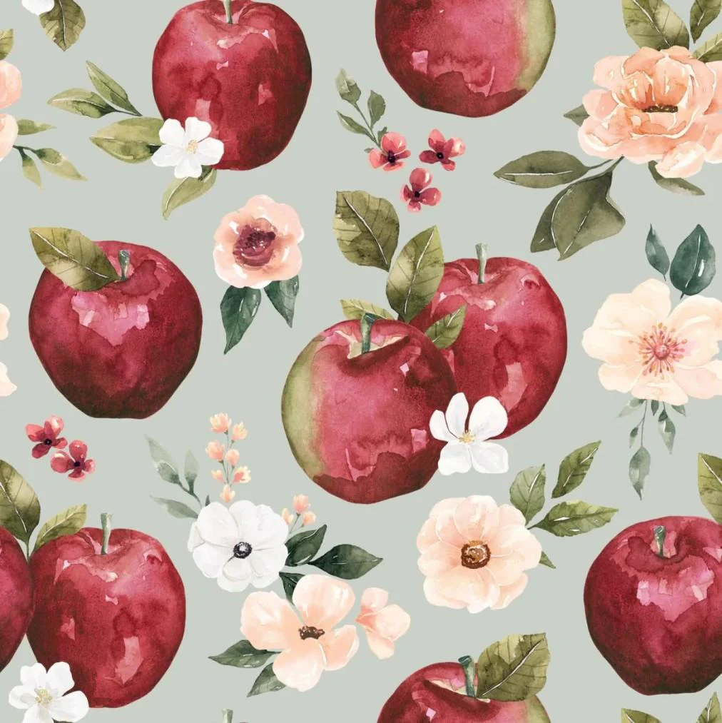 CateandRainn_Felicity_AppleFloral-Blue-CMYK_6538d01f-202c-408b-8d7b-593b6f6731cc8x8 Sample.