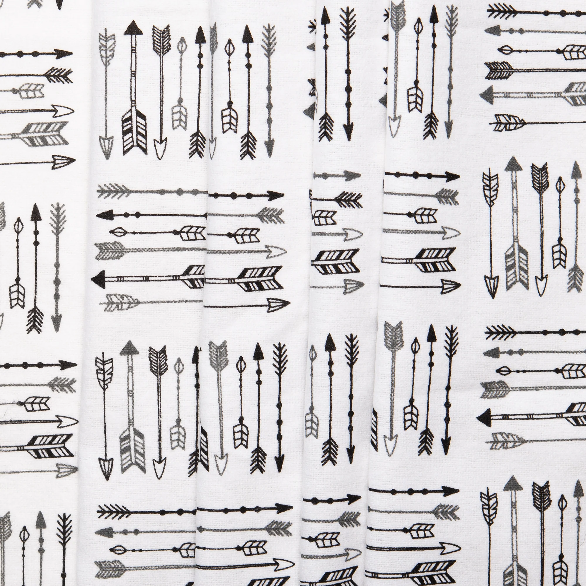 CHARLIE Printed Flannelette - Arrow patch - White - Image 3