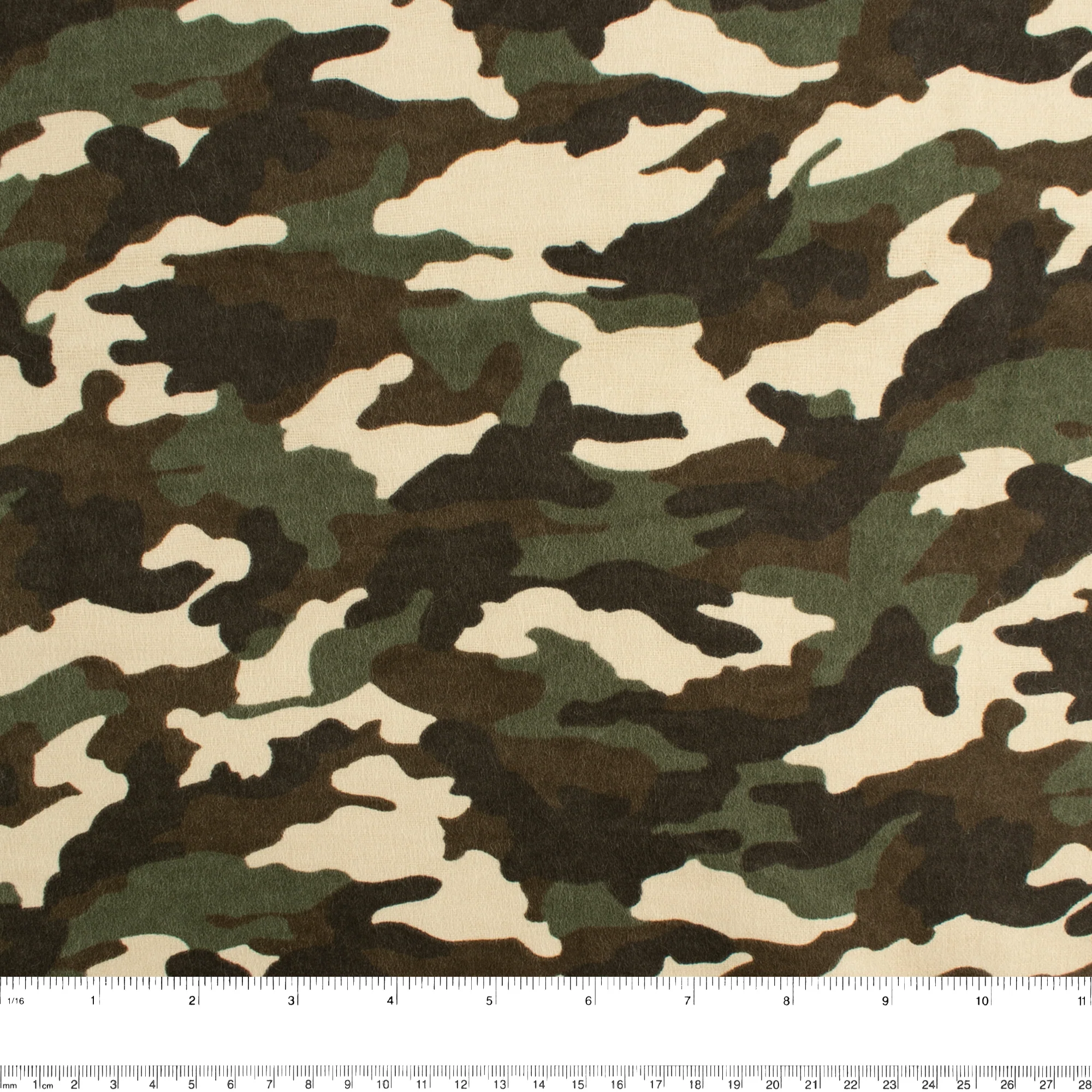 CHARLIE Printed Flannelette - Camouflage - Brown - Image 2