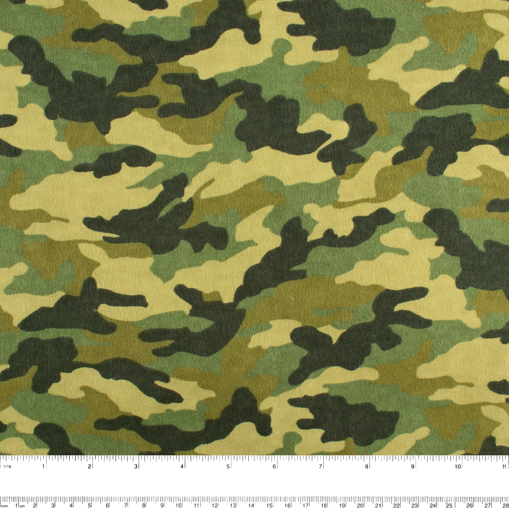 CHARLIE Printed Flannelette - Camouflage - Green - Image 2