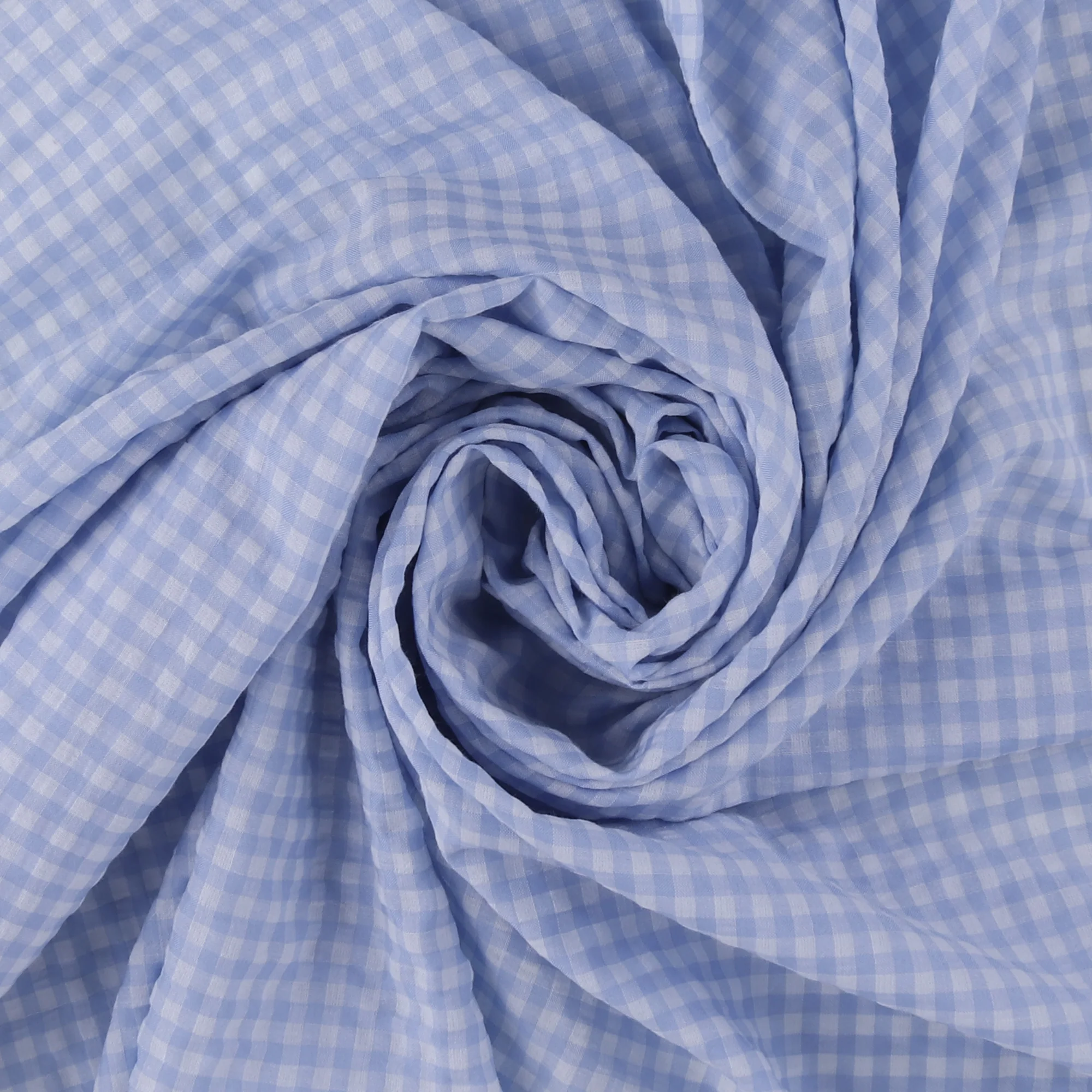 Checkered Seersucker - AVERY - 002 - Blue - Image 2