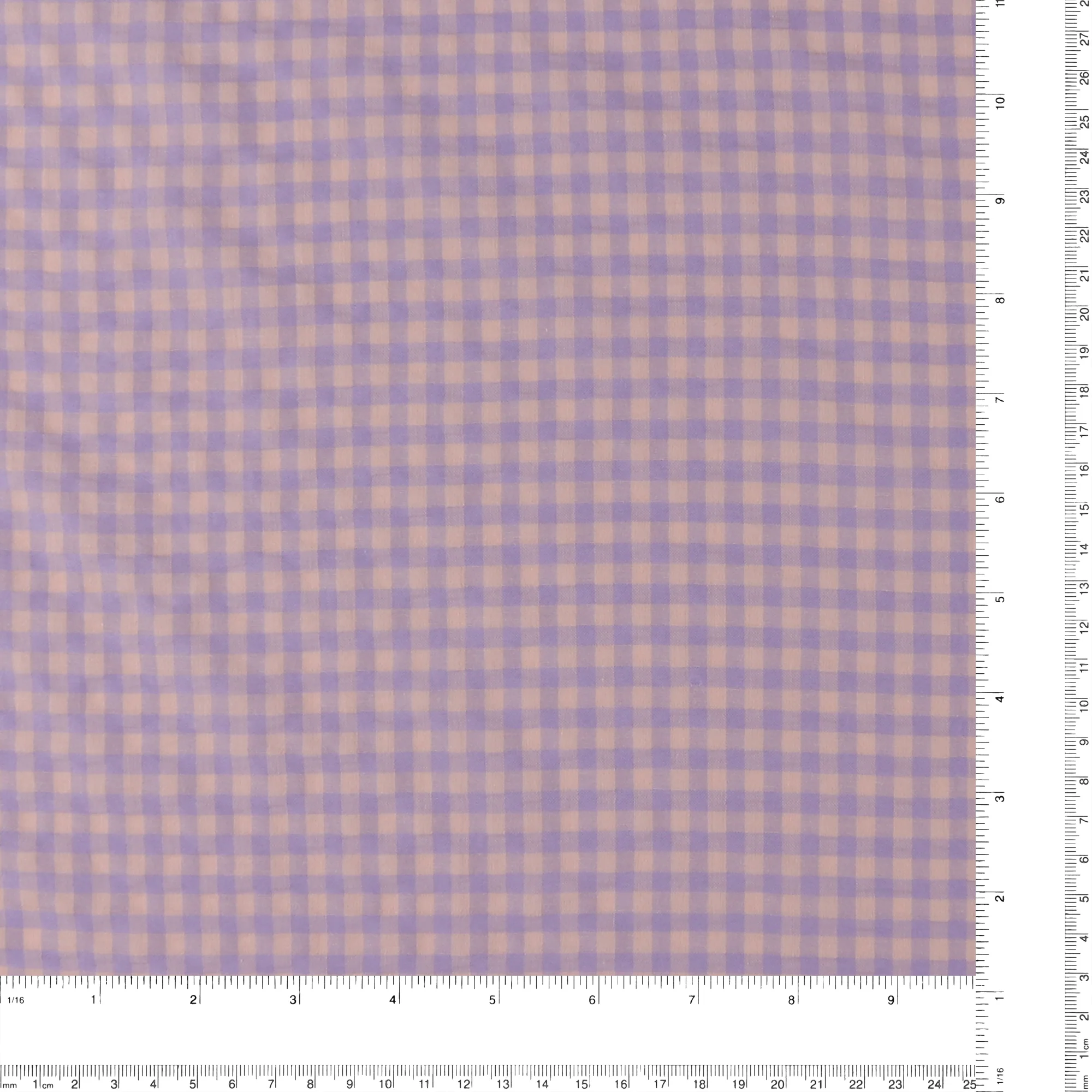Checkered Seersucker - AVERY - 003 - Pink & Lilac - Image 3