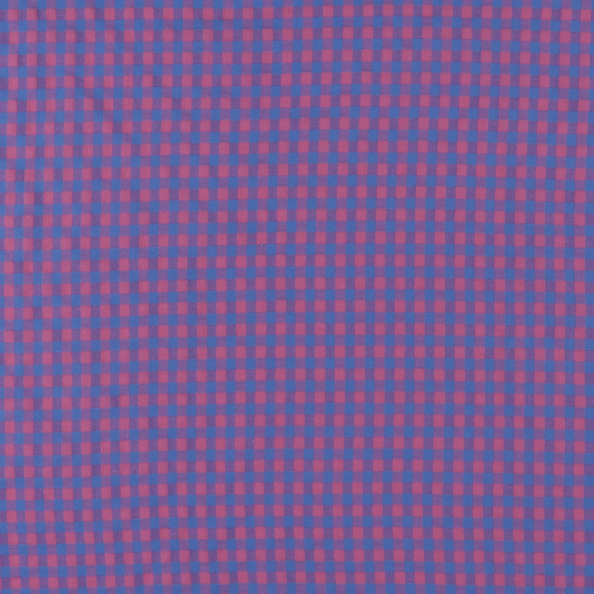 Checkered Seersucker - AVERY - 005 - Blue & Pink