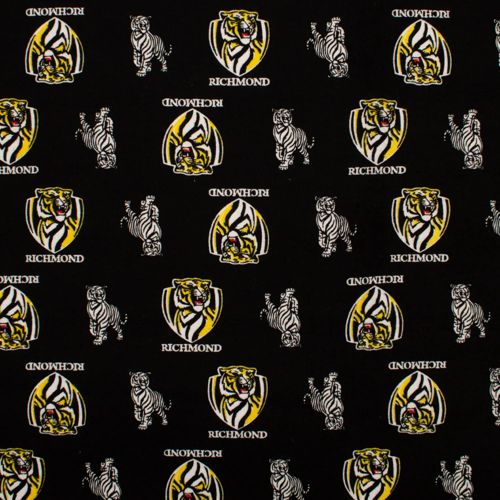 CHELSEA Flannelette Print - Richmond - Black