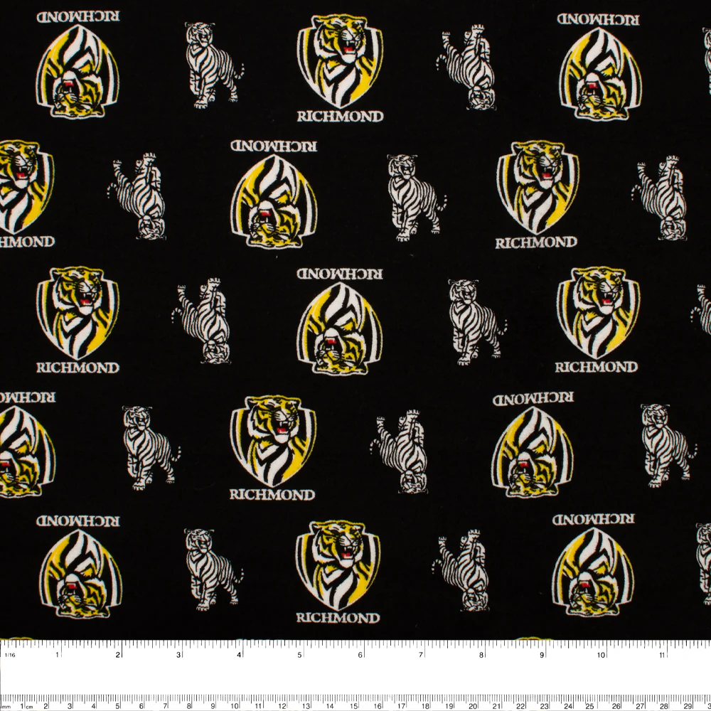 CHELSEA Flannelette Print - Richmond - Black - Image 2