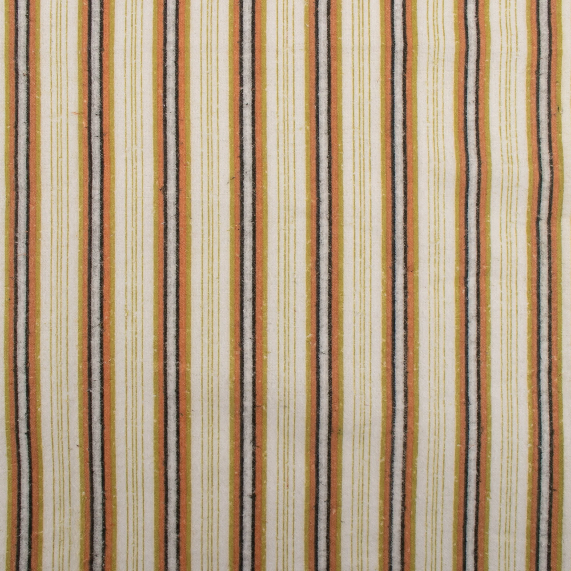 CHELSEA Flannelette Print - Stripes - Orange / Green
