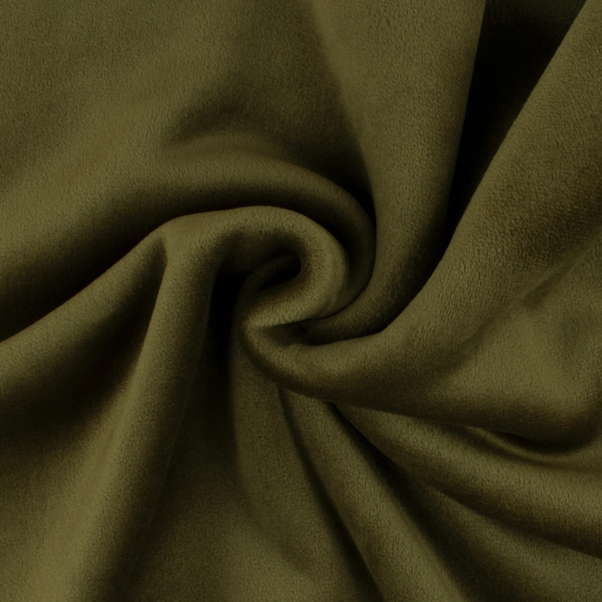 Chenille Bonded to Fleece - SNUGGLY  - 001 - Army Green - Image 2
