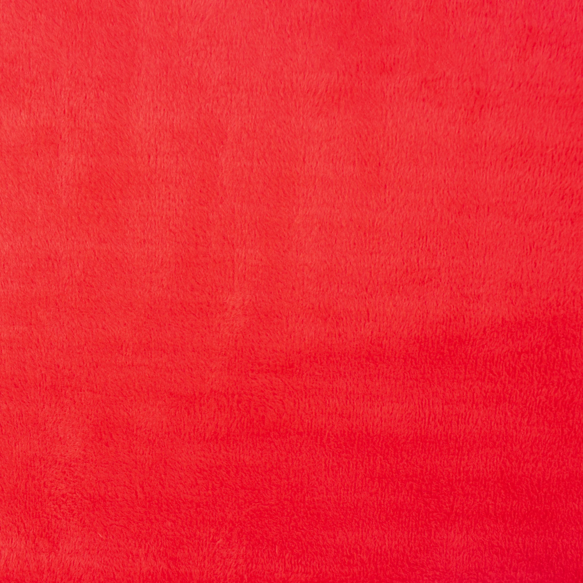 Chenille Fleece with Foil Drop - ALPINE - Red - Image 4