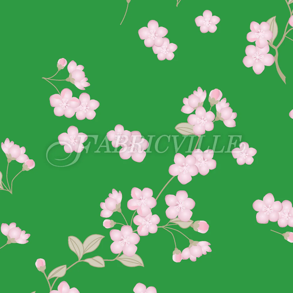 Cherry Blossoms On Sand
