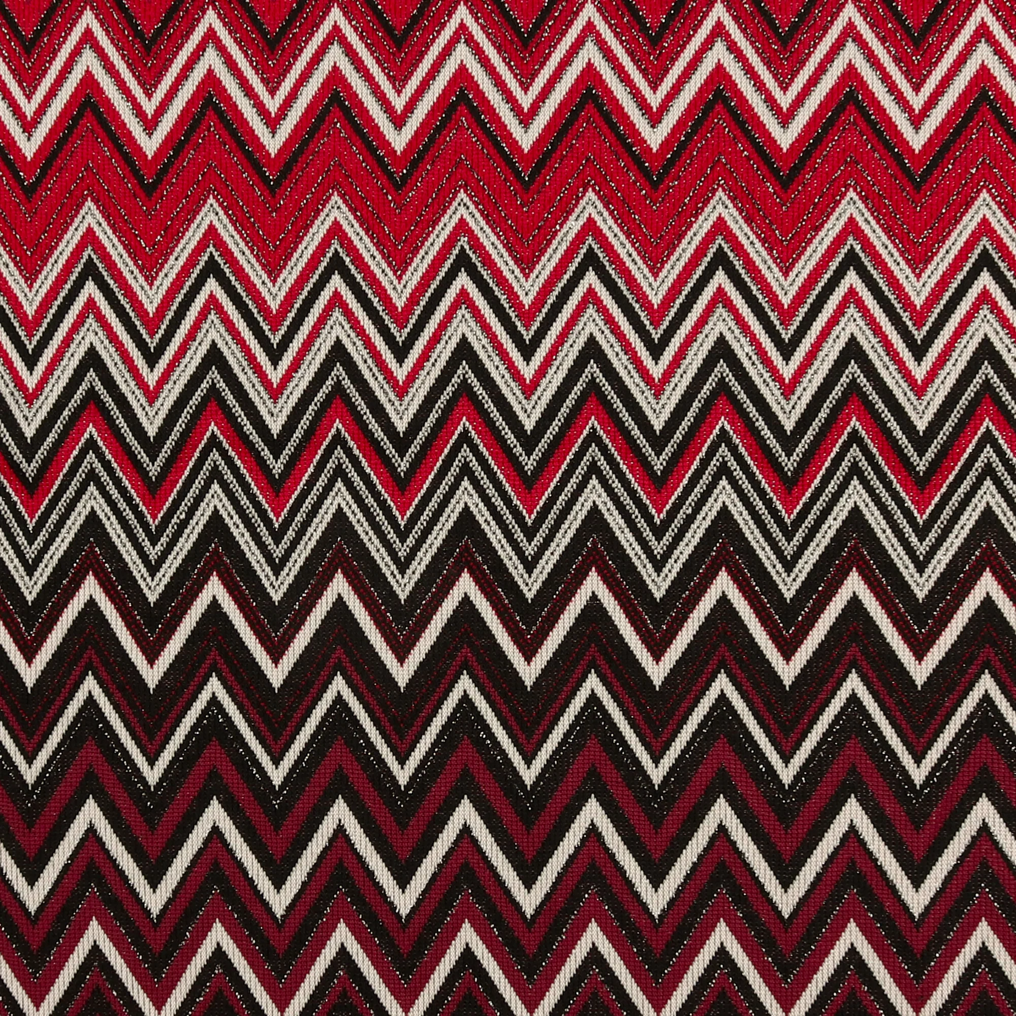 Chevron Knit Print - AUTUMN EMBERS - 001 - Red