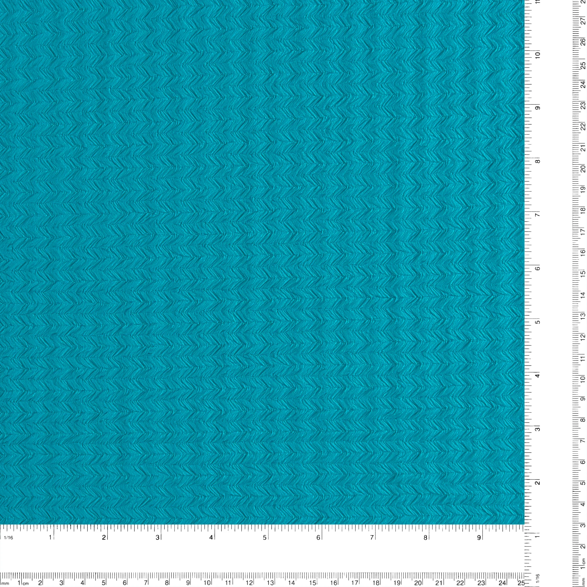 Chevron Knit Solid - IBIZA - 002 - Turquoise - Image 3