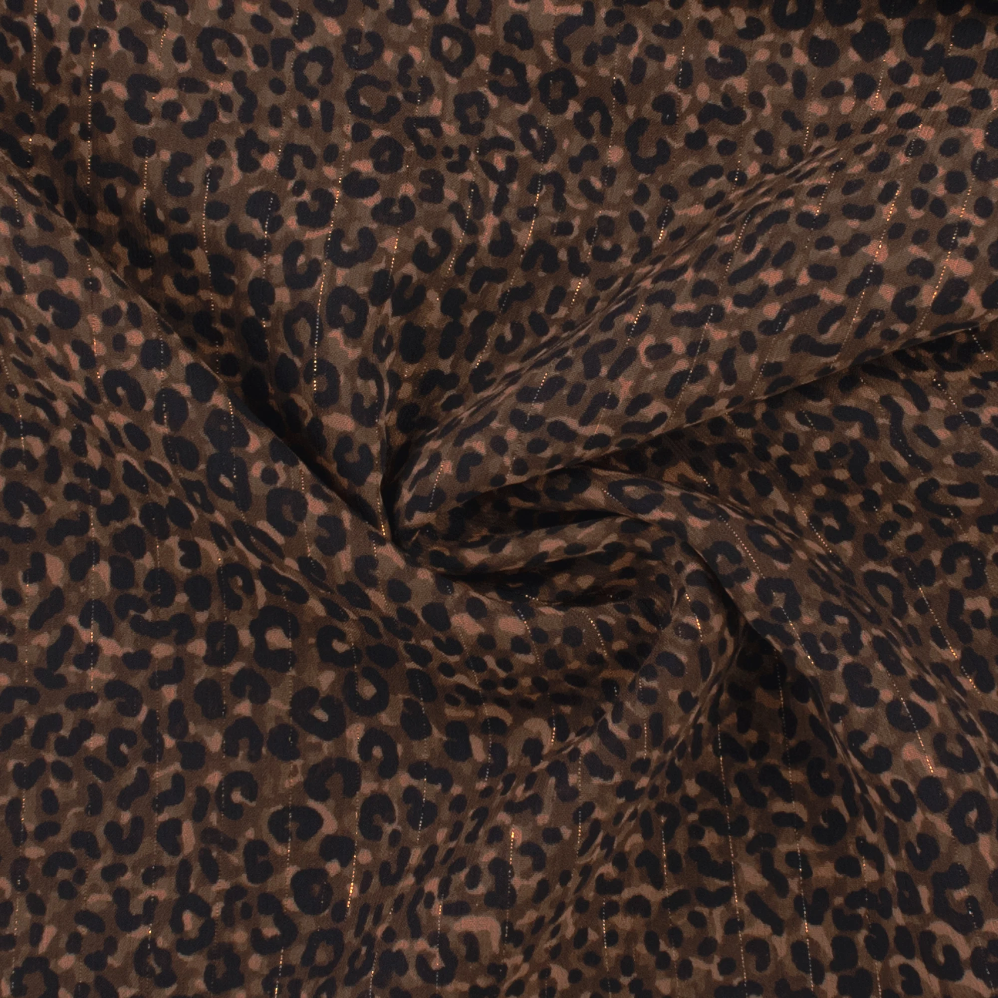 Chiffon with Metallic Print - CANNES - 009 - Skin - Brown - Image 2