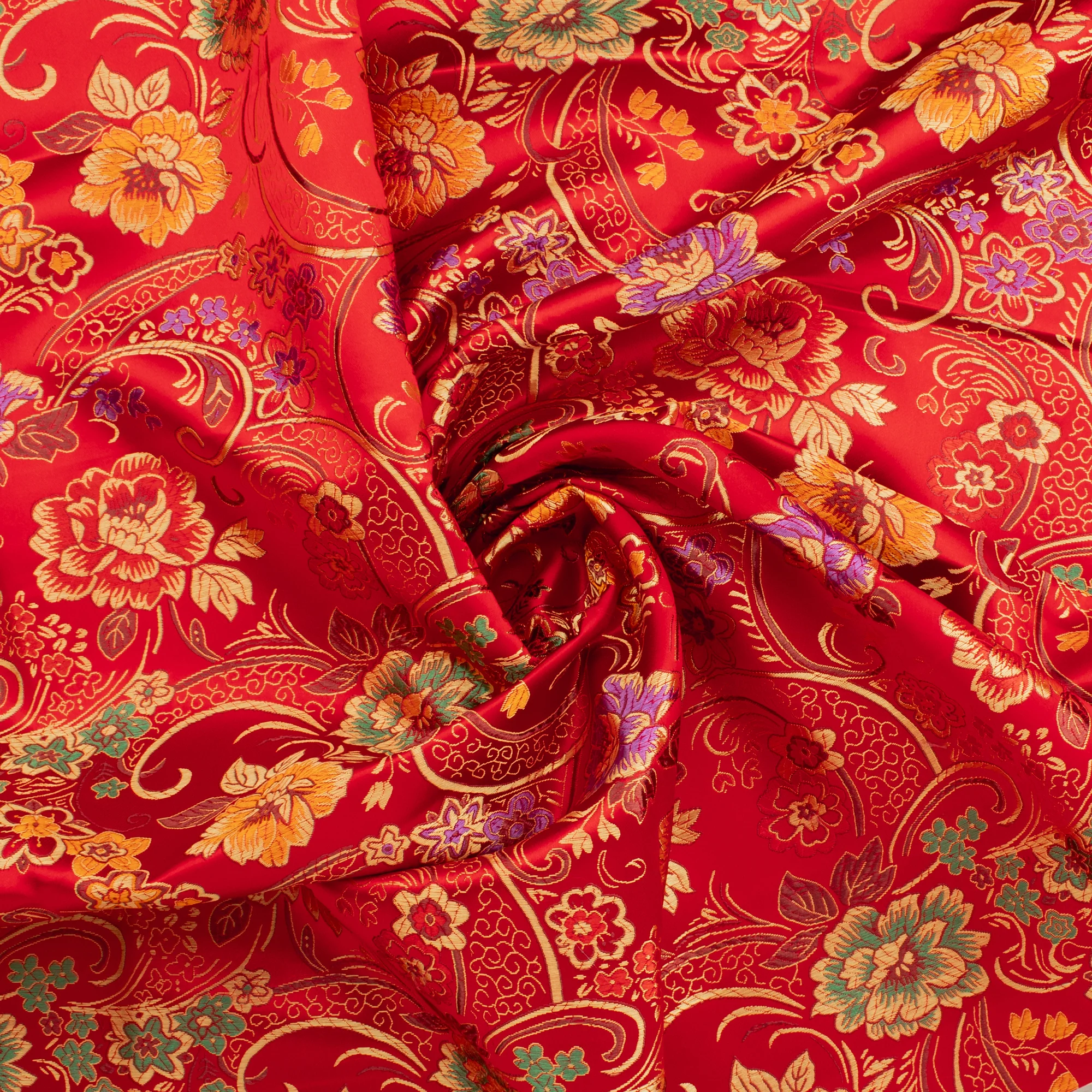 Chinese Brocade - 044 - Red - Image 2