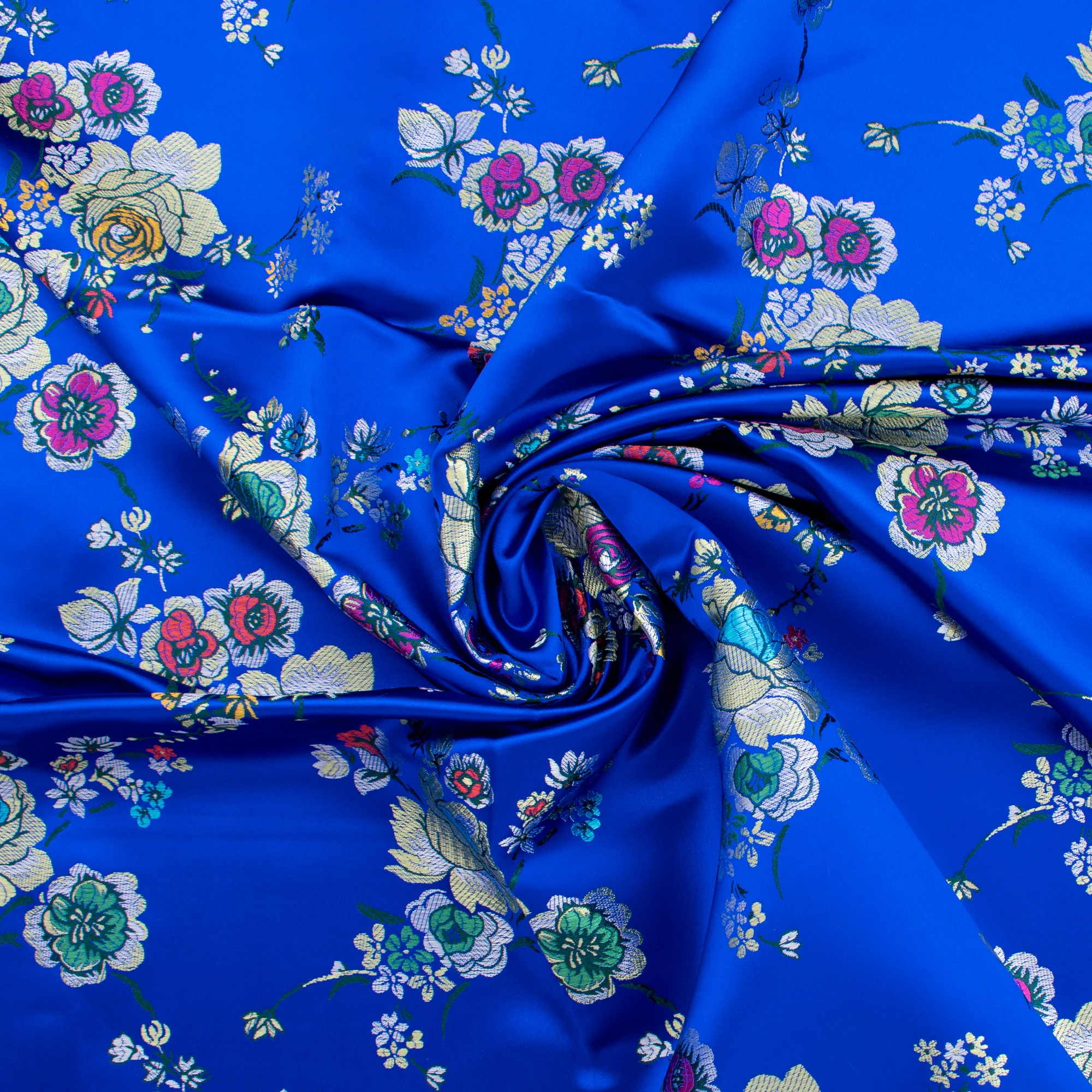 Chinese Brocade - 048 - Blue - Image 2
