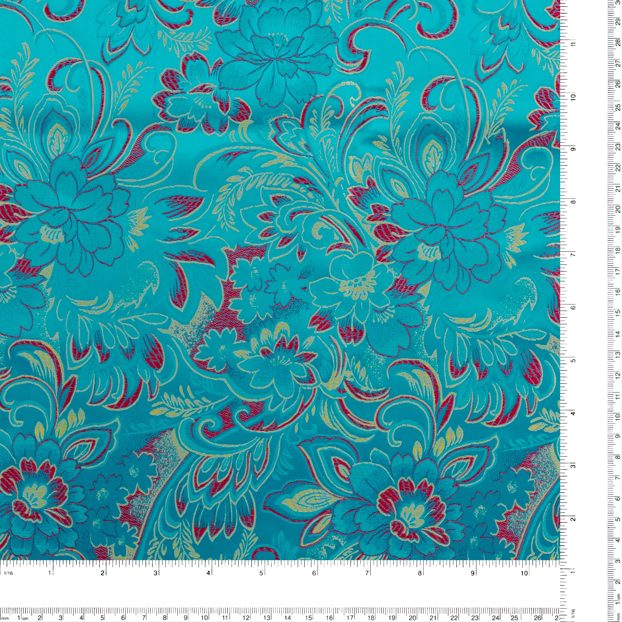 Chinese Brocade - 049 - Turquoise - Image 3