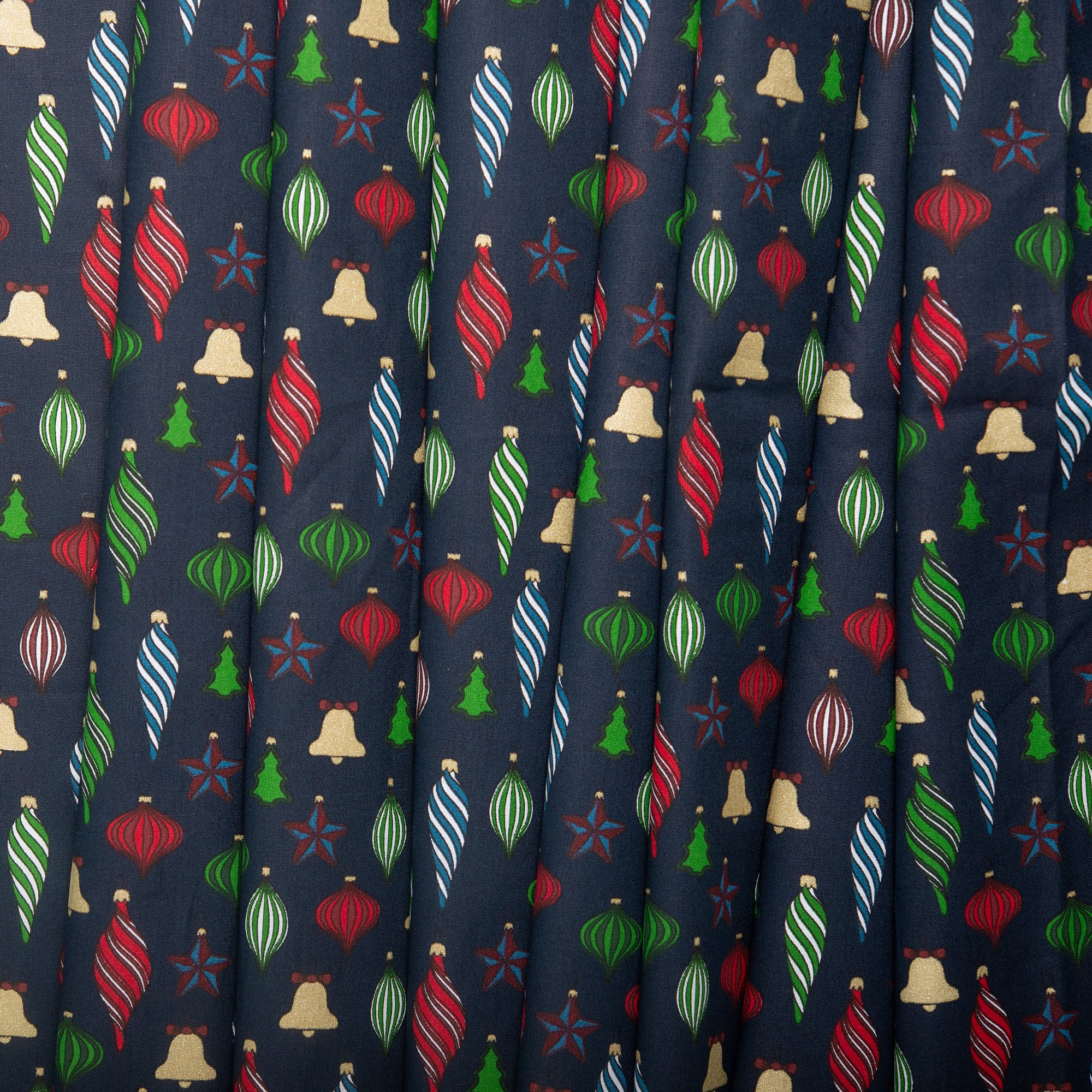 Christmas printed cotton - Ornements - Dark navy - Image 4