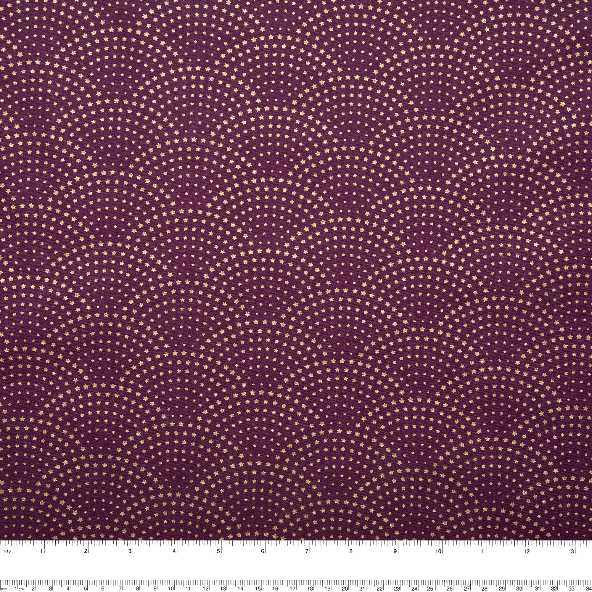 Christmas printed cotton - Scalop - Purple - Image 3