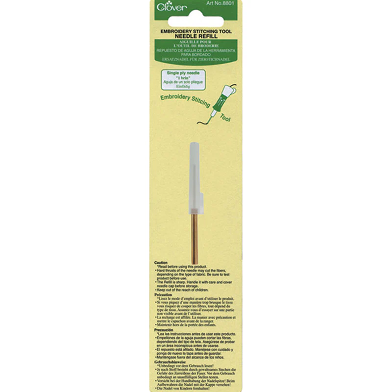 CLOVER - Embroidery Needle Refill - 1-ply