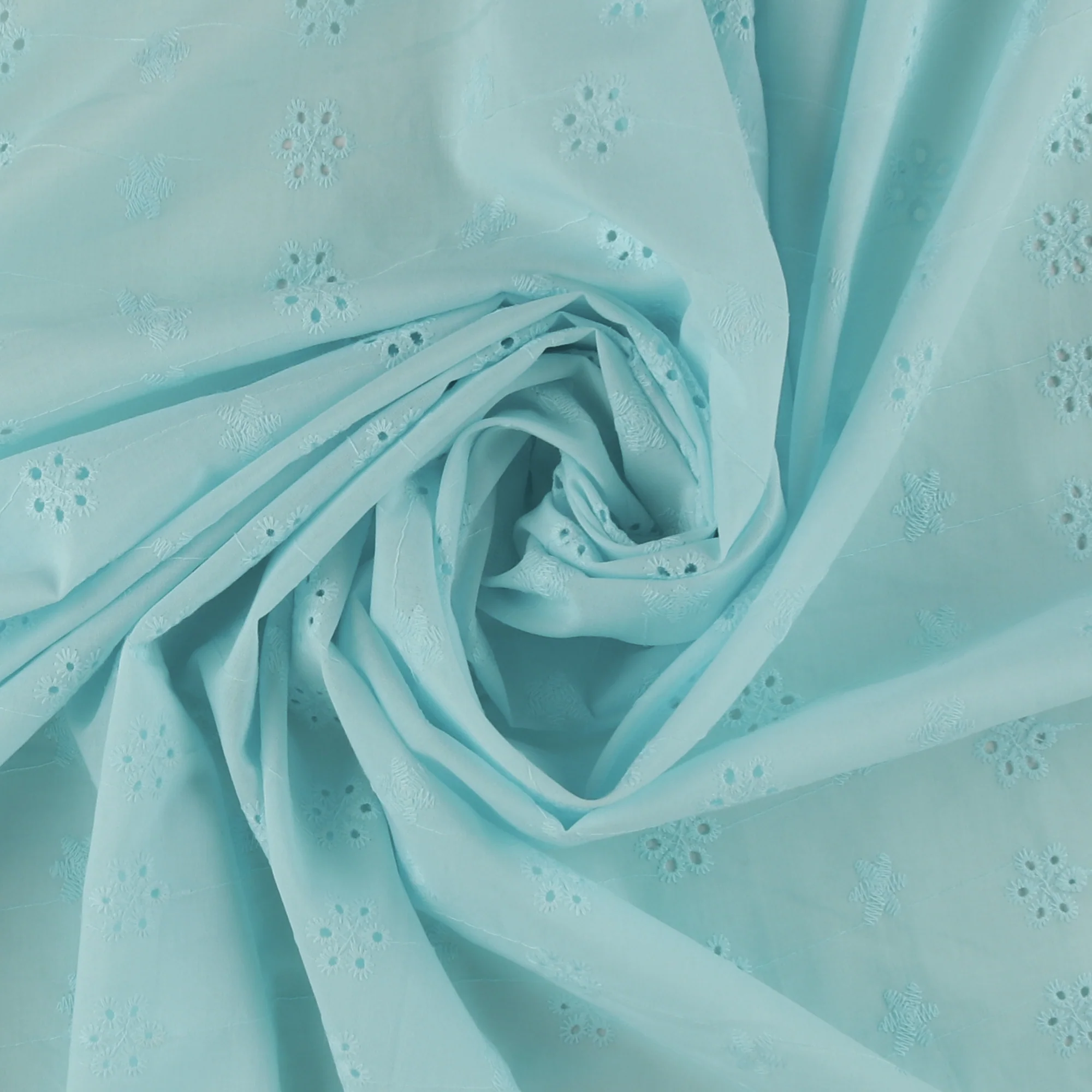 Coloured Eyelet - IN BLOOM EMBROIDERY - 006 - Aqua - Image 2