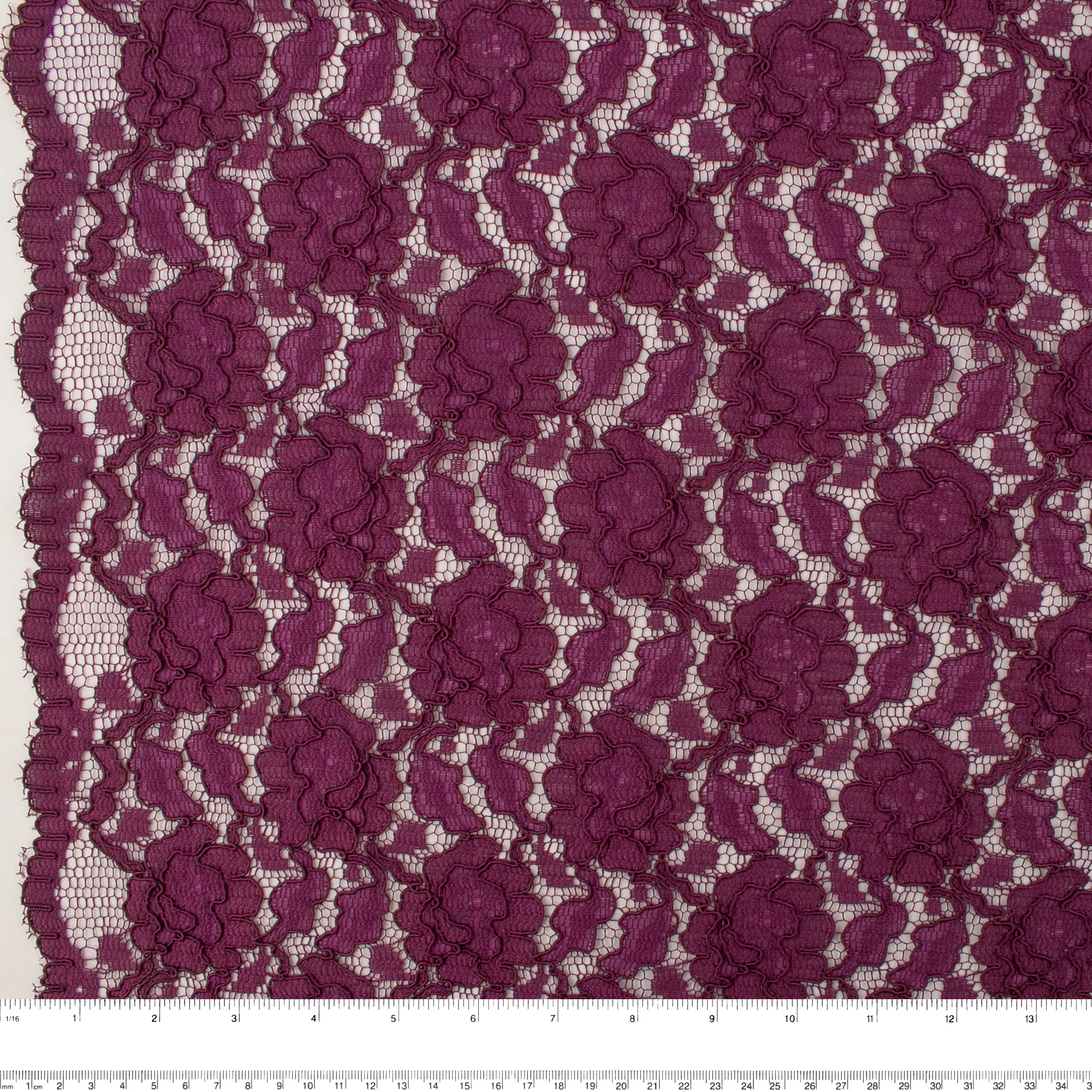 Corded lace - VIRGINIA - Raspberry - Image 3
