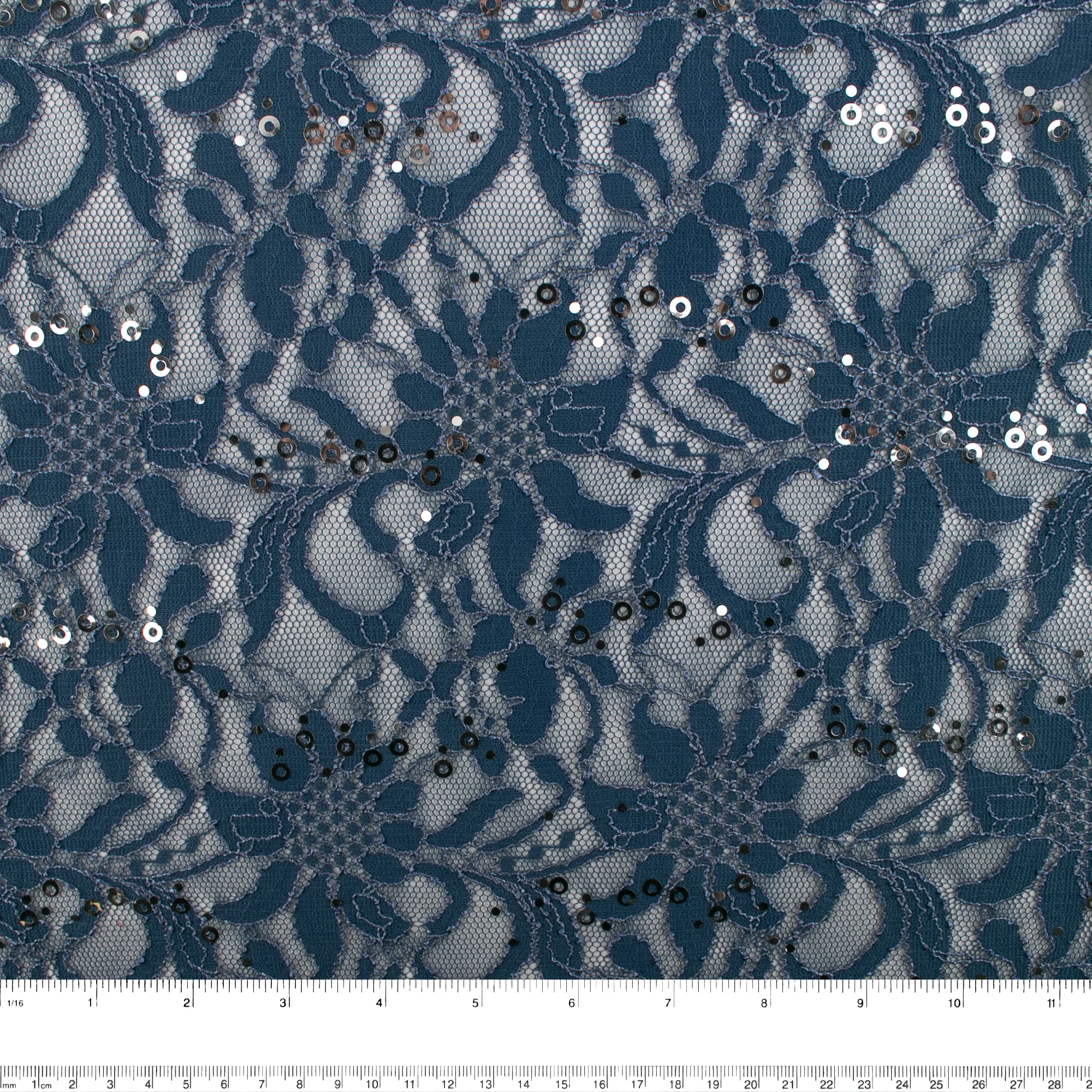 Corded lace - VIRGINIA - Stone blue - Image 3