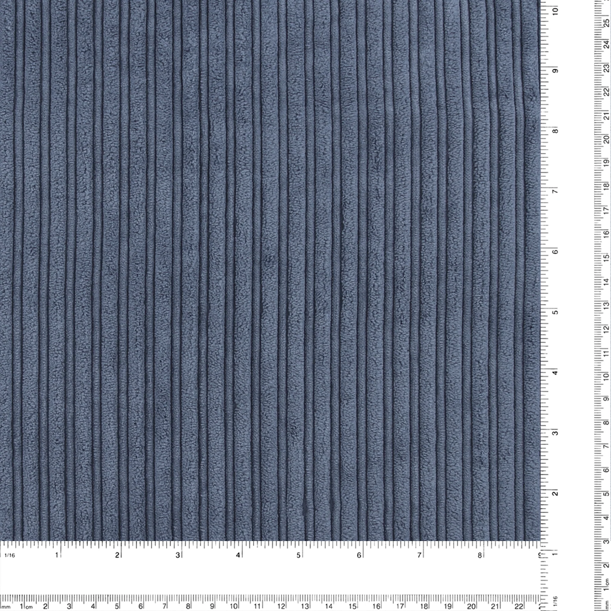 Corduroy Bonded To Fur- ARCHIE - 001 - Denim Blue - Image 4