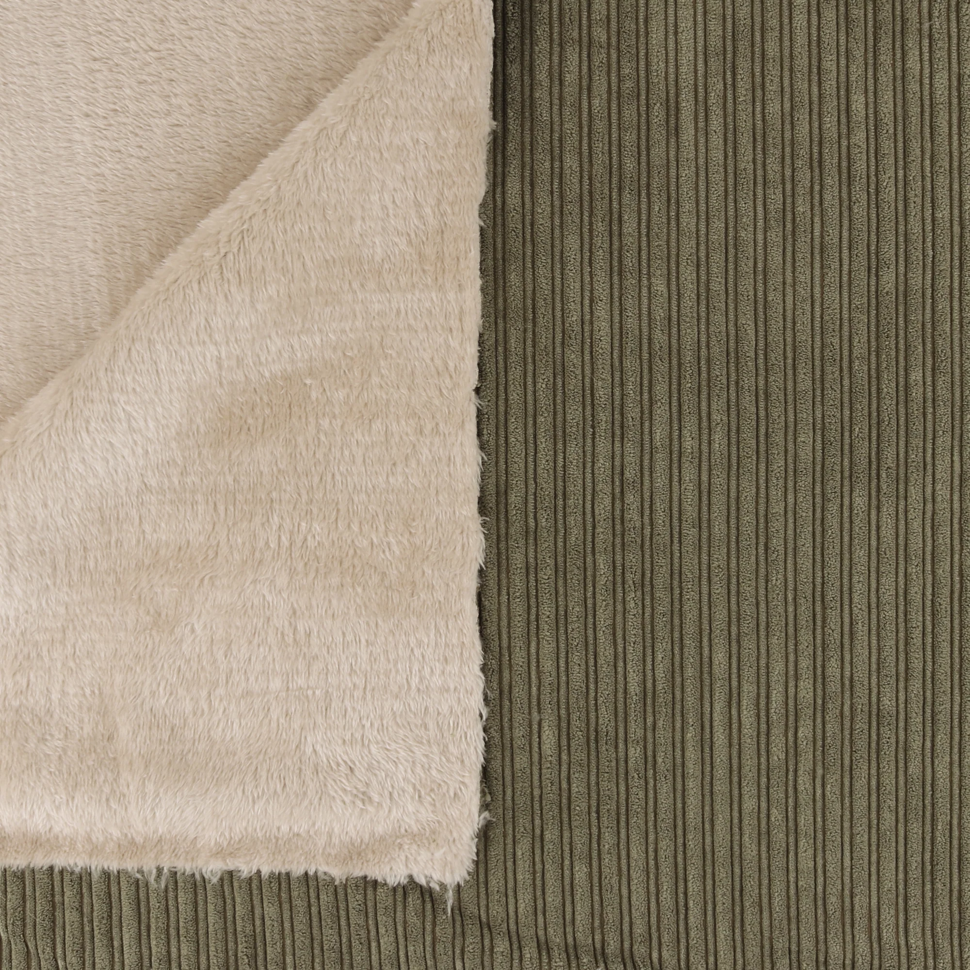 Corduroy Bonded To Fur - ARCHIE - 003 - Sage - Image 4
