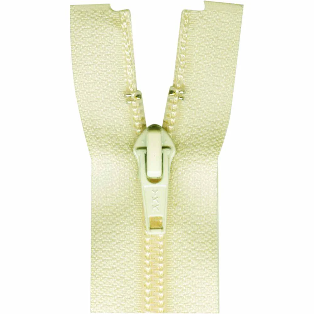 COSTUMAKERS Activewear One Way Separating Zipper 50cm (20") - Cream - 1760