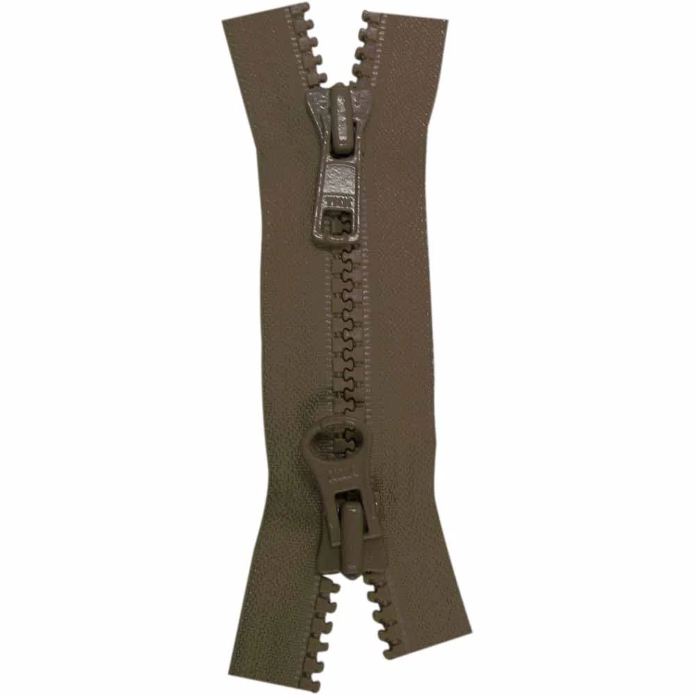 COSTUMAKERS Activewear Two Way Separating Zipper 70cm (28") - Sept. Brown - 1765