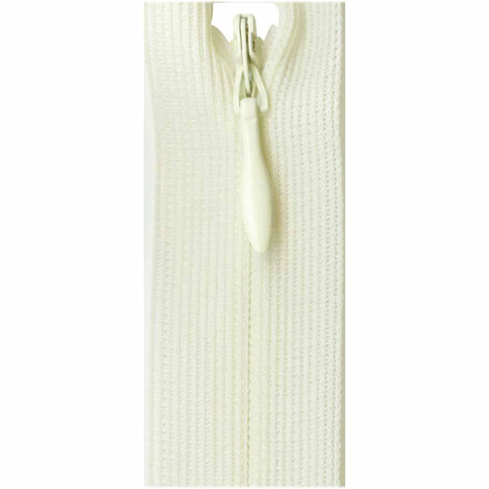 COSTUMAKERS Invisible Closed End Zipper 55cm (22") - Snow White - 1780