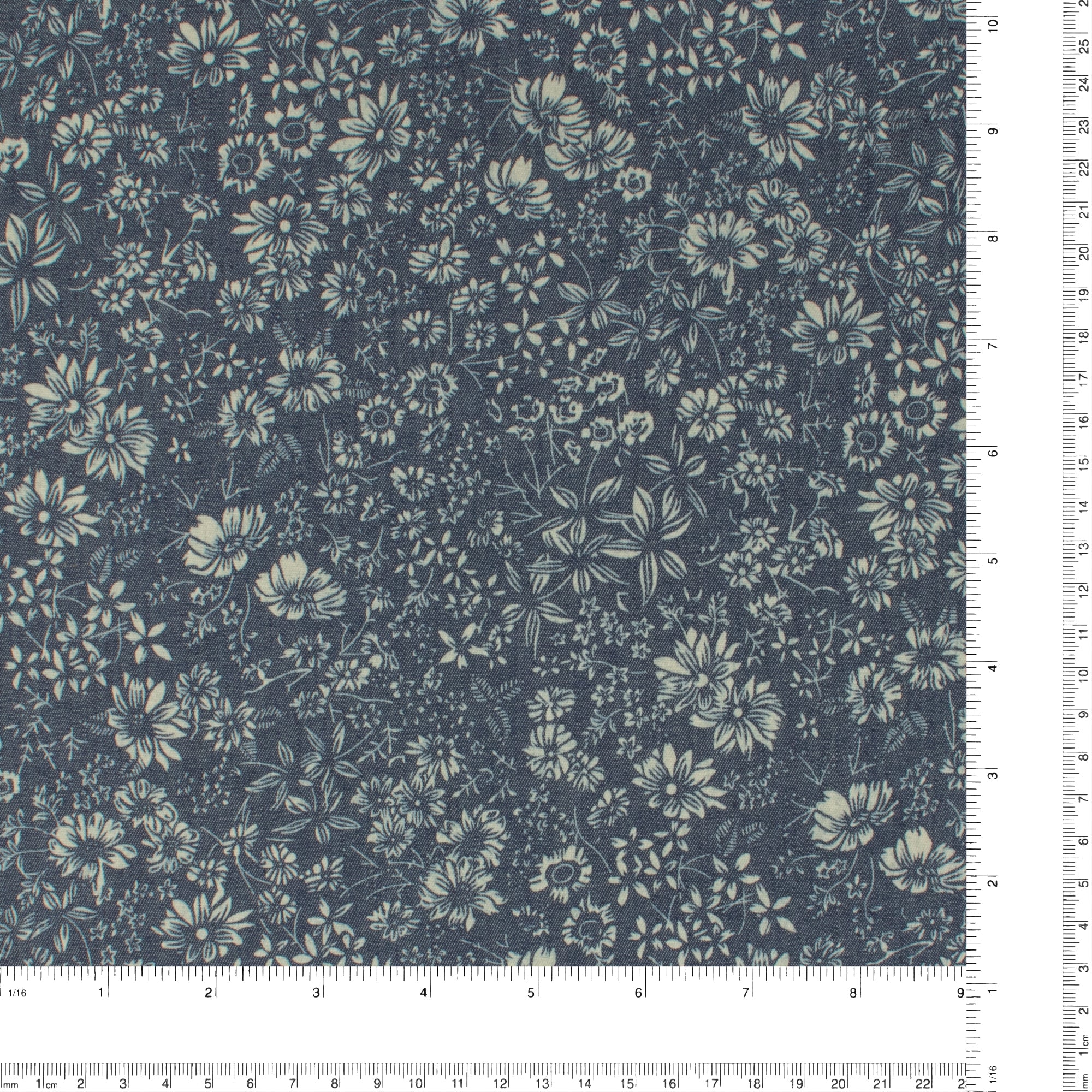 Cotton Denim Print - EVERYDAY BLUES - 001 - Dark Blue - Image 3