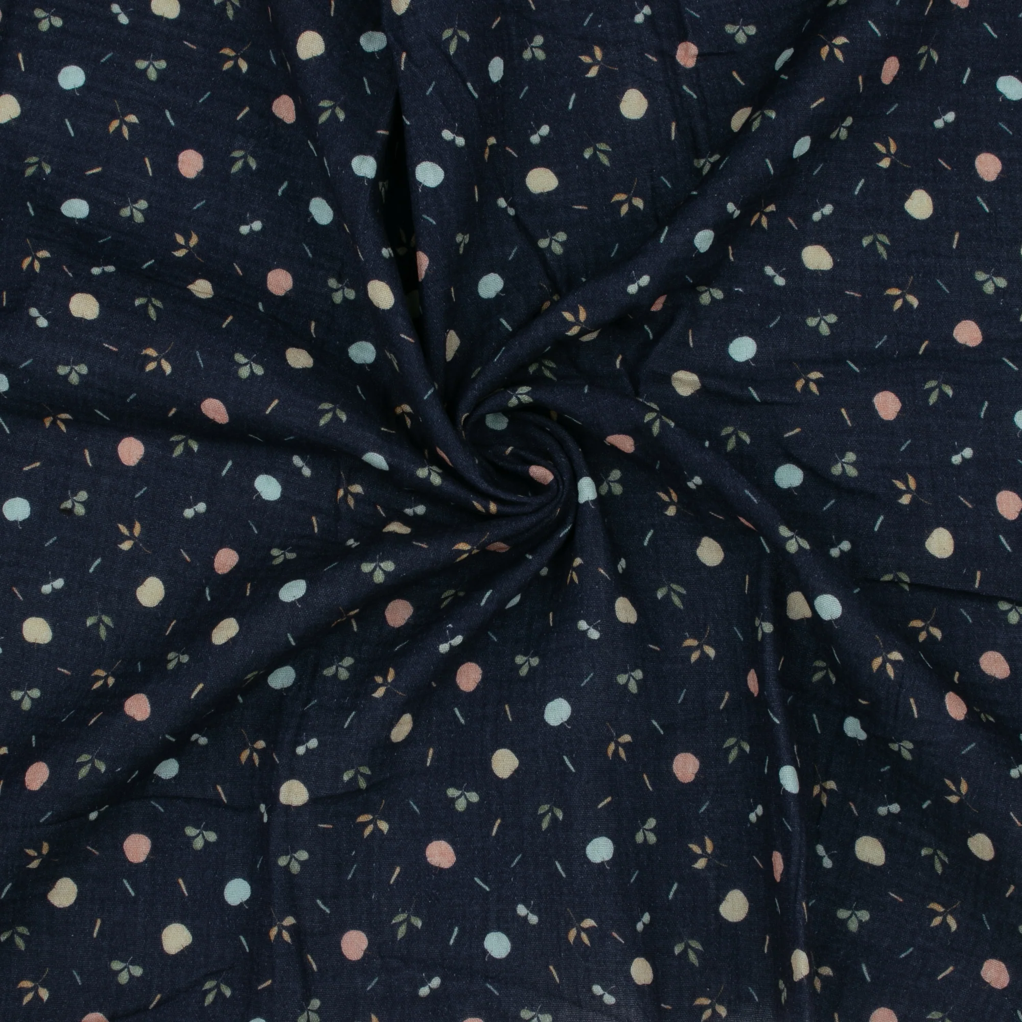 Organic Cotton - GOTS - Fruits - Navy - Image 2