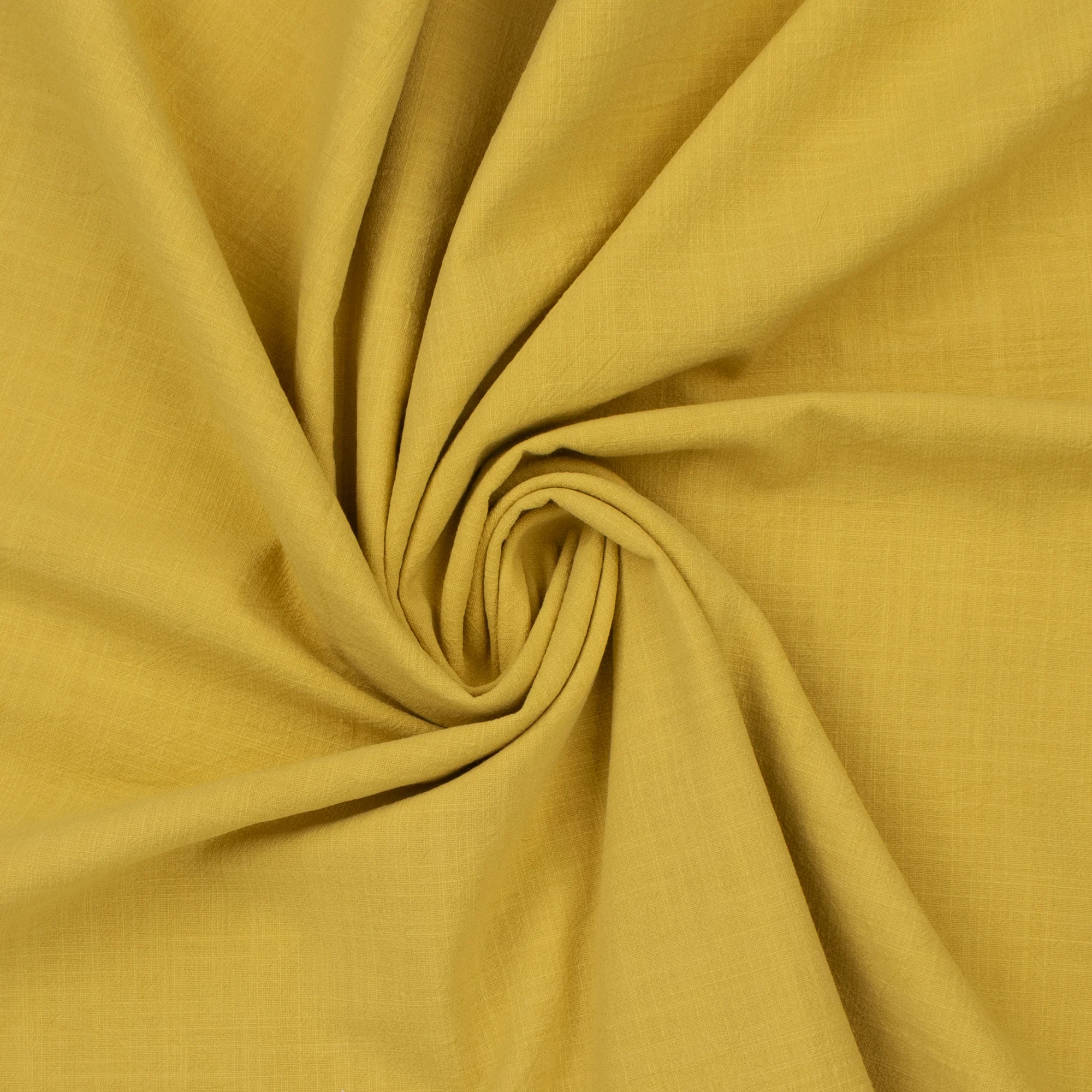 Cotton Linen Solid - CAYMAN - 002 - Mustard - Image 2
