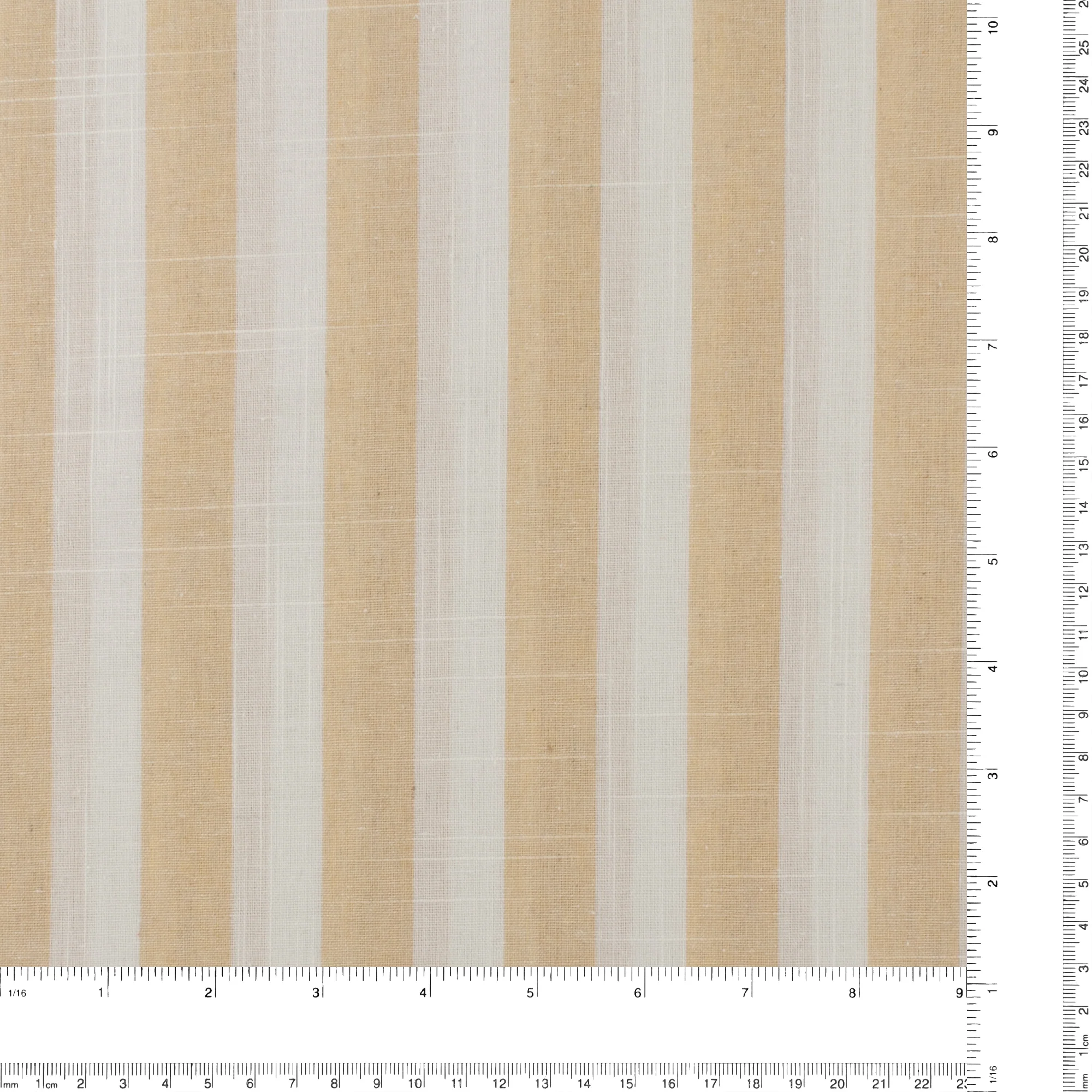 Cotton /Linen Stripe - CAYMAN - 005 - Beige - Image 3