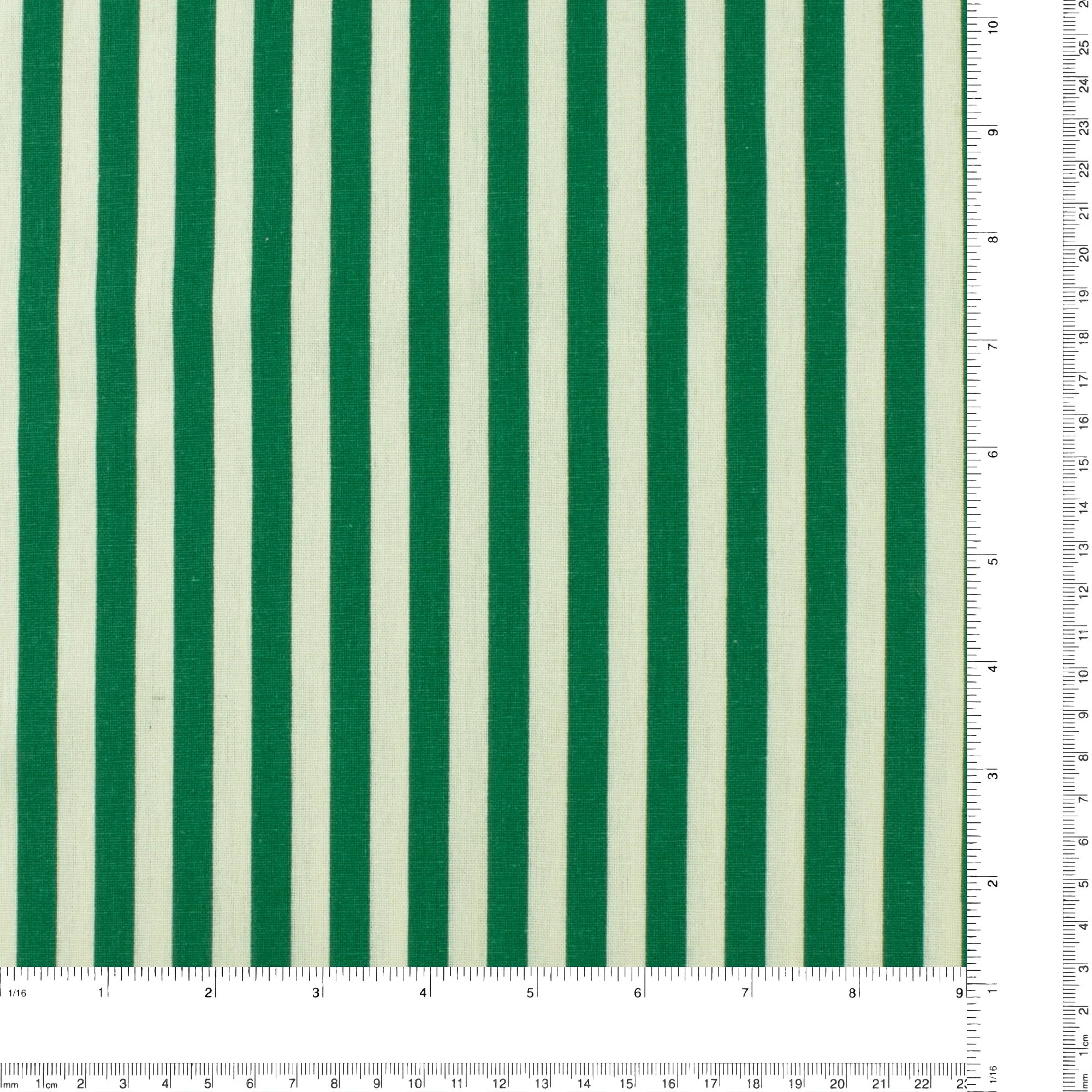 Cotton /Linen Stripe - CAYMAN - 008 - Green - Image 3