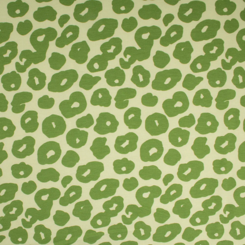 Cotton Lycra Knit Print - IMA-GINE F21 - Leopard - Green