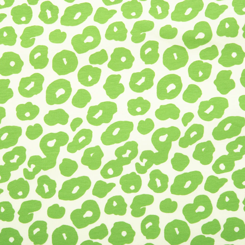 Cotton Lycra Knit Print - IMA-GINE F21 - Leopard - Green