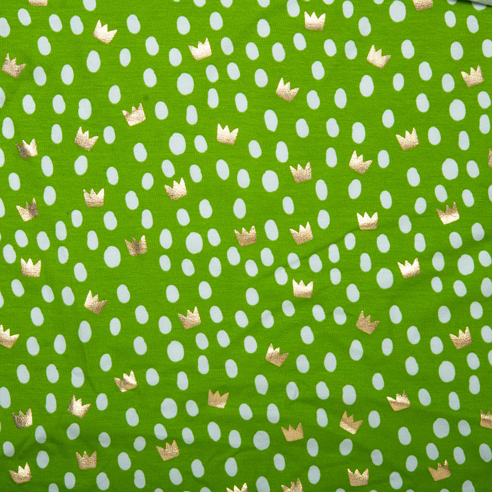Cotton Lycra Knit Print - IMA-GINE F21 - Princess - Green