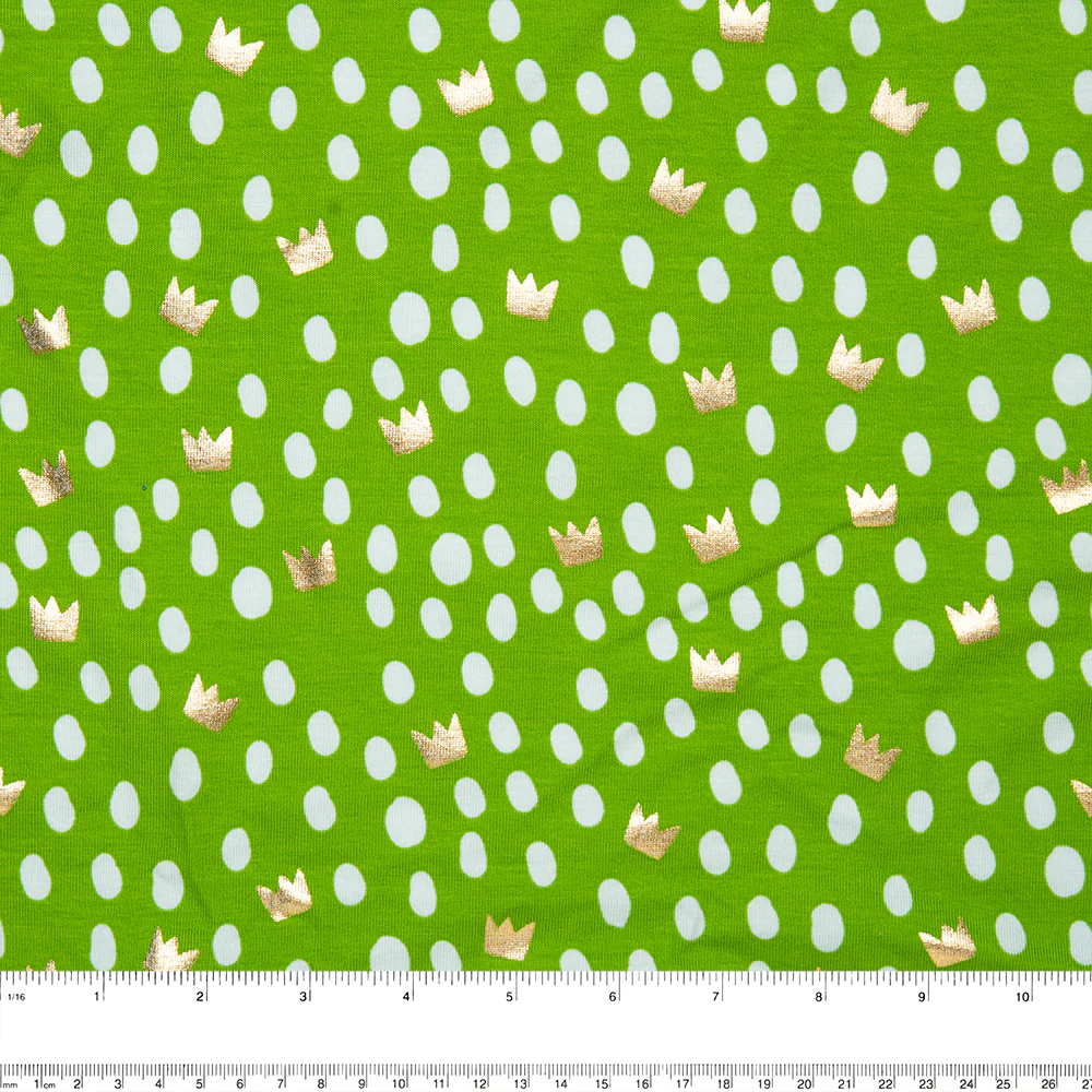 Cotton Lycra Knit Print - IMA-GINE F21 - Princess - Green - Image 3