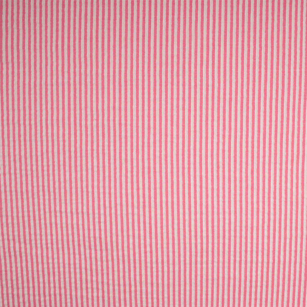 Cotton Lycra Knit Print - IMA-GINE F21 - Stripe - White / Pink