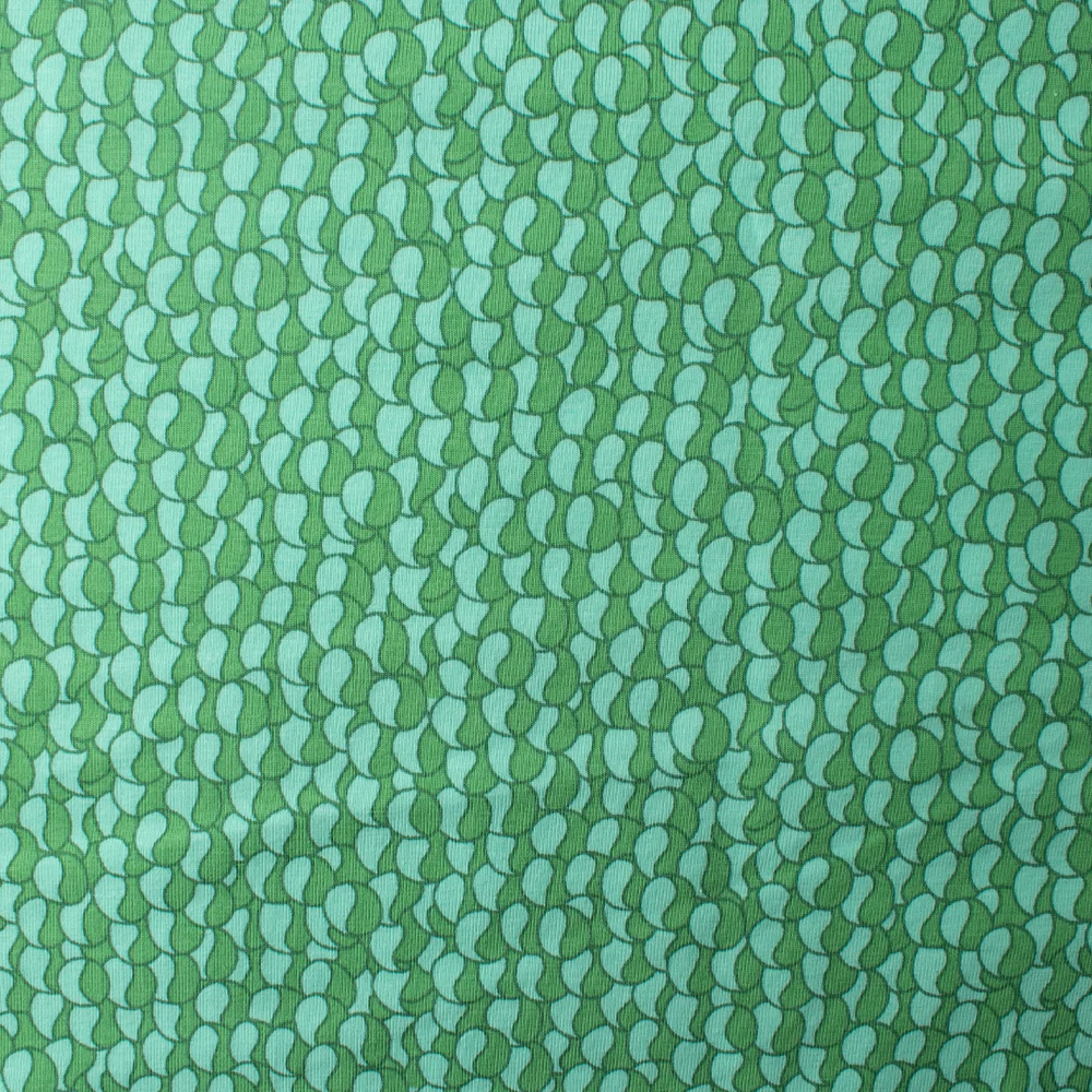 Cotton Lycra Knit Print - IMA-GINE F21 - Yink yang - Green