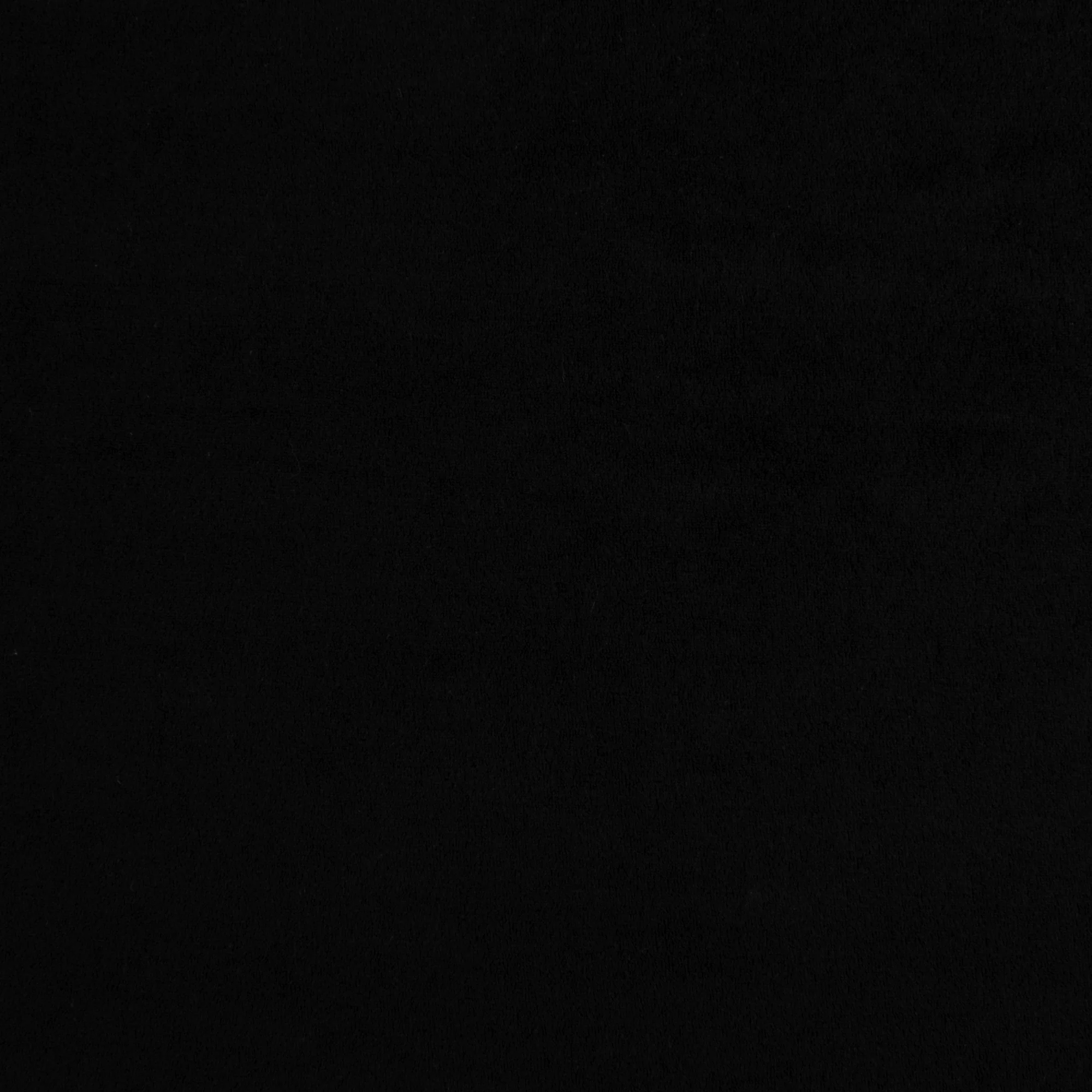 Cotton Poly Terry - PLUSH - Black