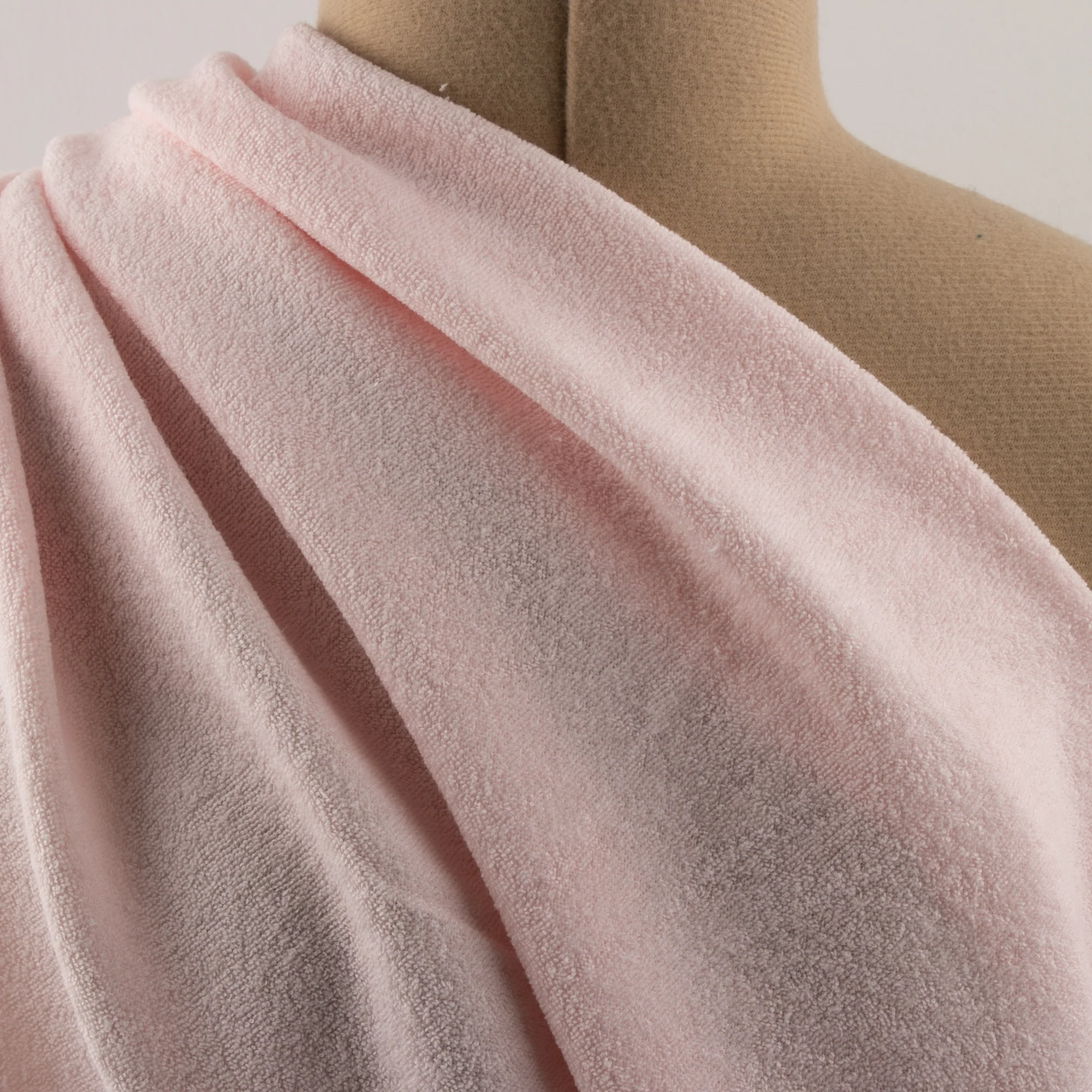 Cotton Poly Terry - PLUSH - Pink - Image 5