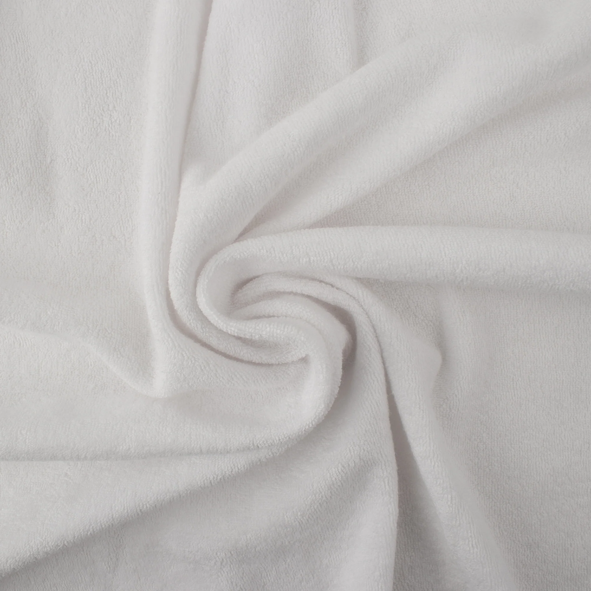 Cotton Poly Terry - PLUSH - White - Image 2
